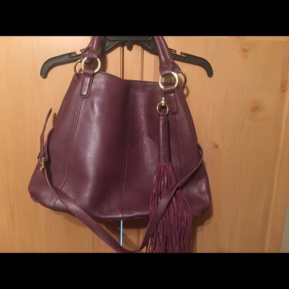 GILI Roma 2 Satchel in Merlot/Burgundy Color